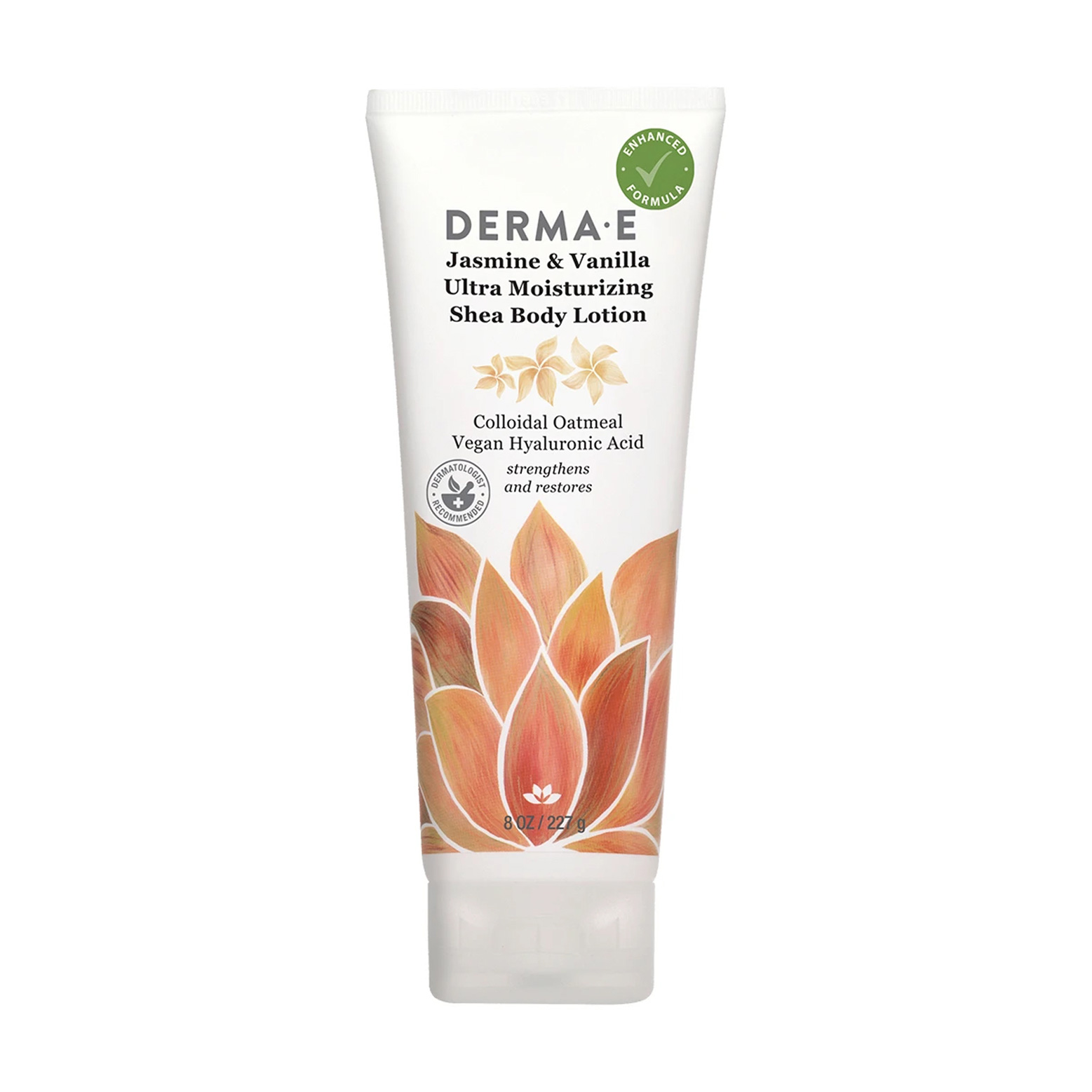 Зволожувальний лосьйон для тіла Derma E Hydrating Shea Body Lotion Jasmine &amp; Vanilla, 227 г